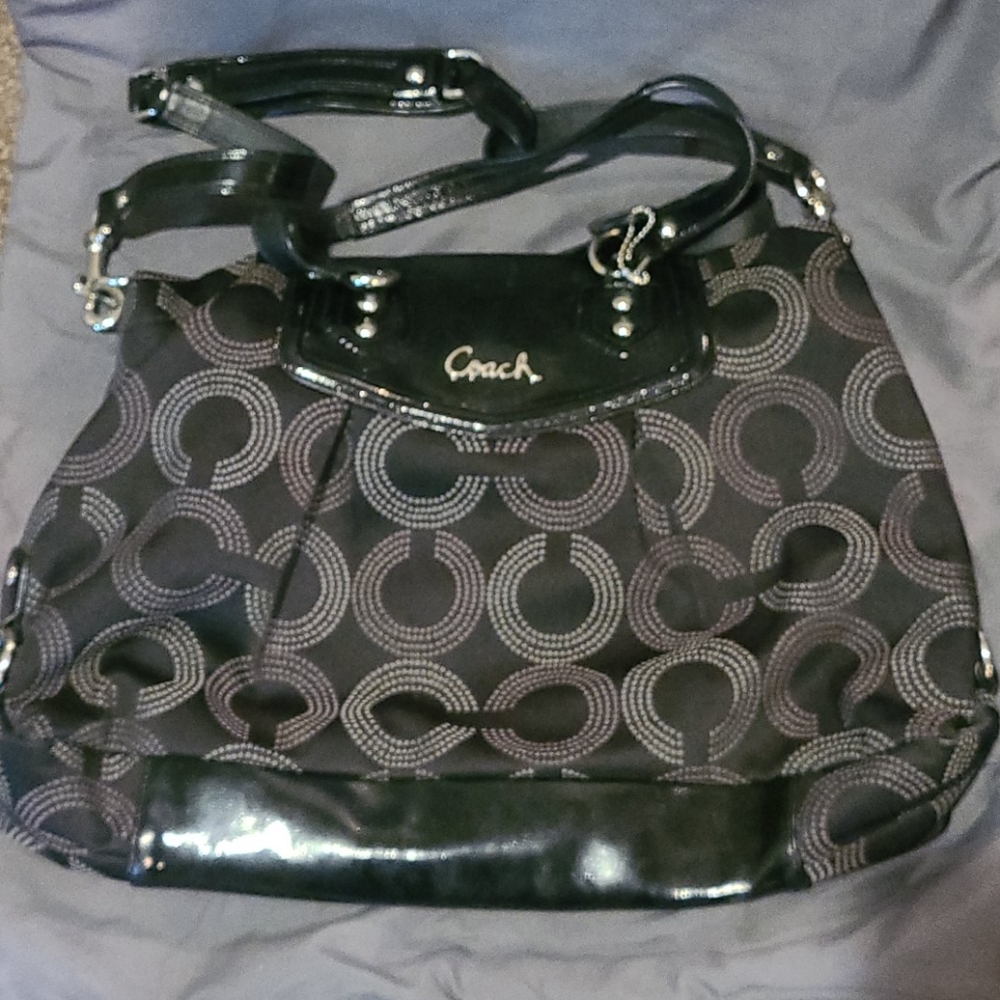 Blach Coach Shoulder Bag